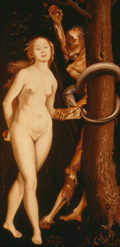 Eve, the Serpent and Death by Hans Baldung Grien